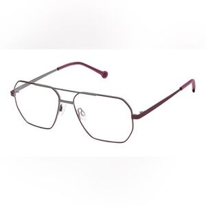 Aviator Elegant Women's Glasses in Pink Metal Frame